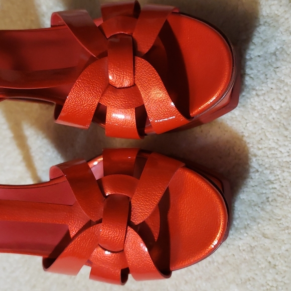 YSL SIZE 41 color orange 100% AUTHENTIC - Picture 2 of 11